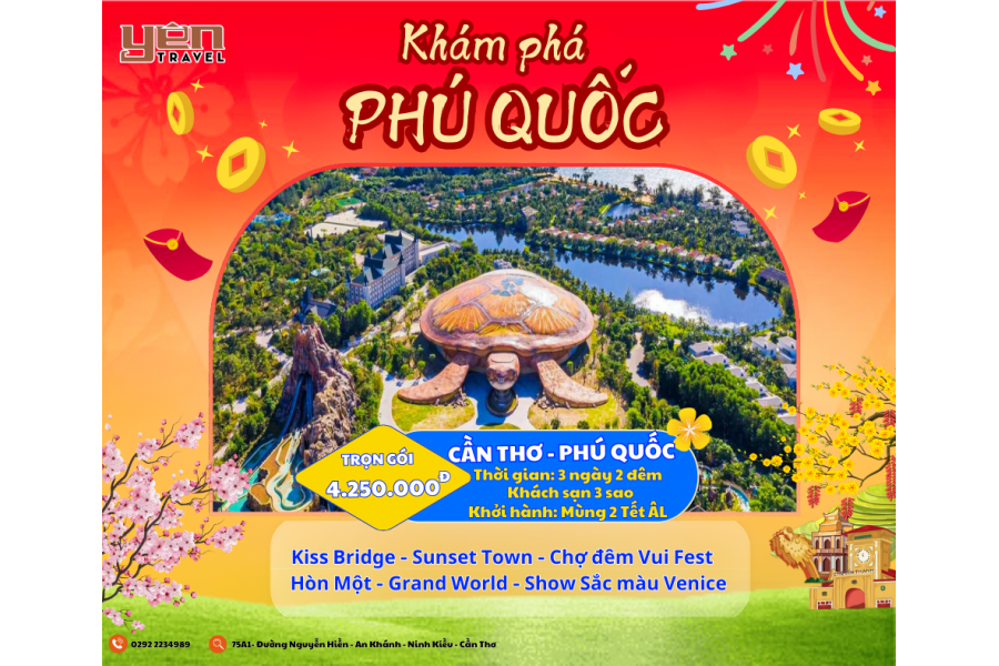 [3N2Đ] CẦN THƠ - PHÚ QUỐC