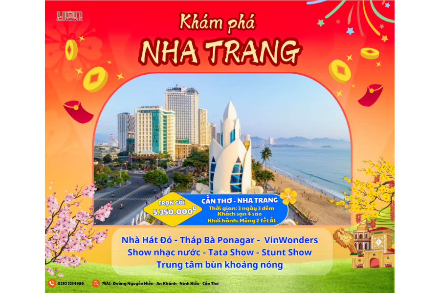 [3N3Đ] CẦN THƠ - NHA TRANG